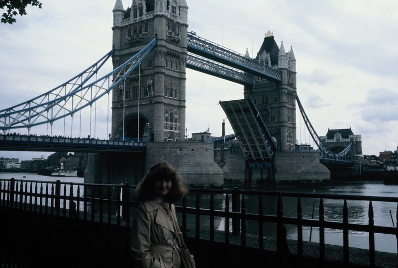 Linda at Tower Bridge