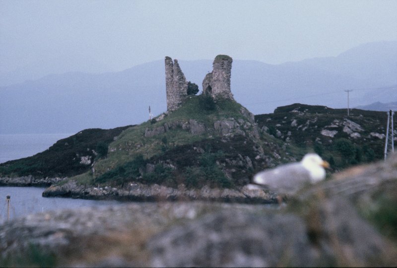Remains of a castle on the Isle of Skye