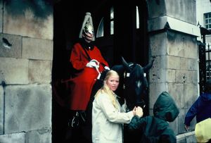 Carol with the Horseguard