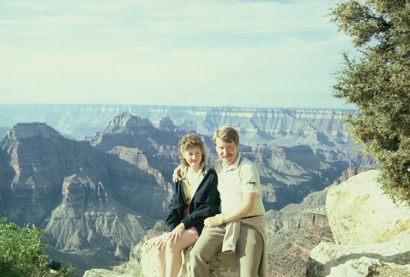 Linda and Bob at Grand Canyon National Park