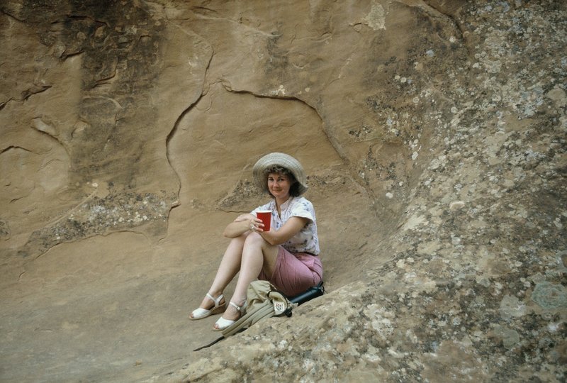 Linda at Arches National Park