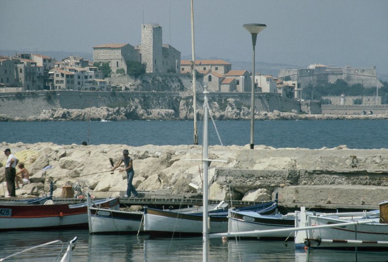 Antibes with fishing boats