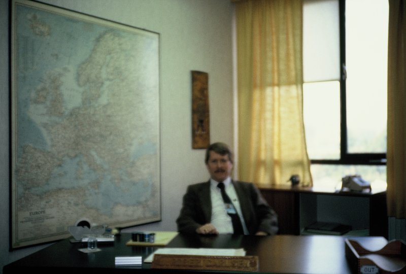 Bob at his desk at NATO