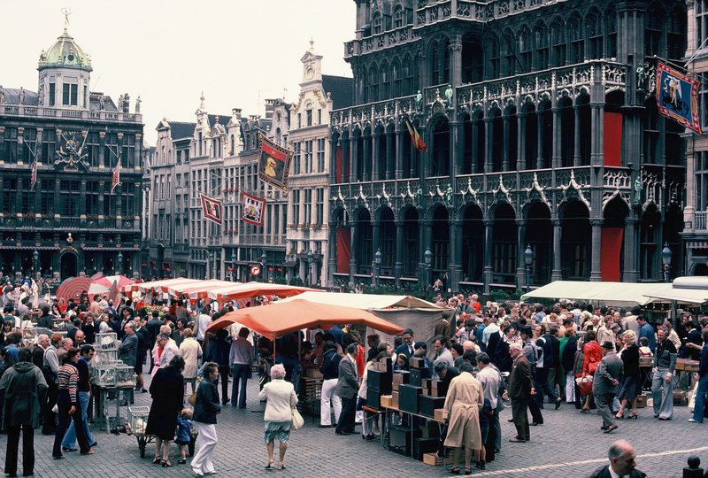 Sunday market at the Grand Place