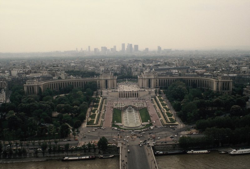 View of Palace de Chaillot from the Eifel Tower