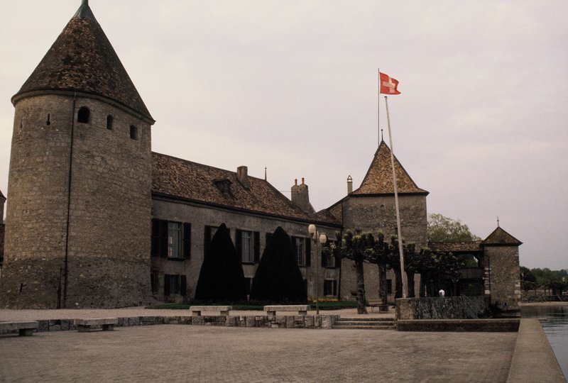 Nyon Castle on Lake Geneva