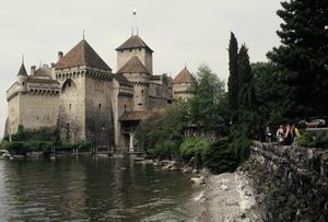 Castle of Chillon on Lake Geneva