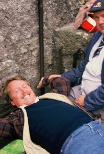 Bob about to kiss the Blarney Stone