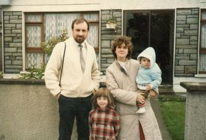 Trever, Gillian, Shirley and Peter at their home in Galway
