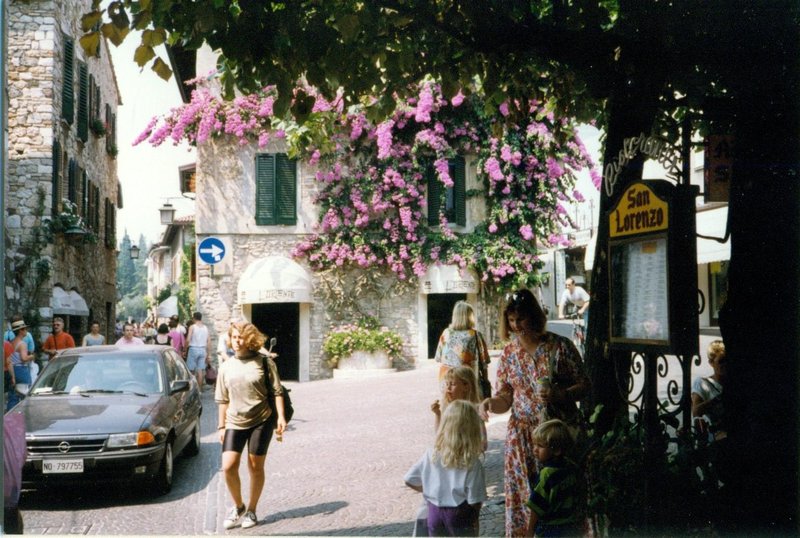 Linda and the kids in St Paul de Vence