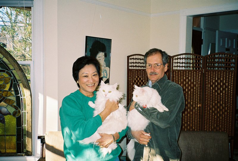 Wendy and Tom - our neighbors and their cats