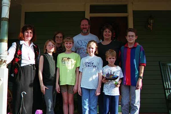 Bonnie Gay and her family visit in 1998