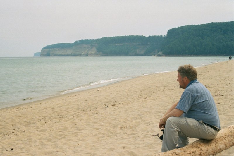Bob contemplating Lake Superior
