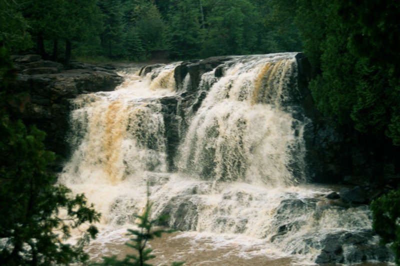 Waterfalls along the north shore of Lake Superior