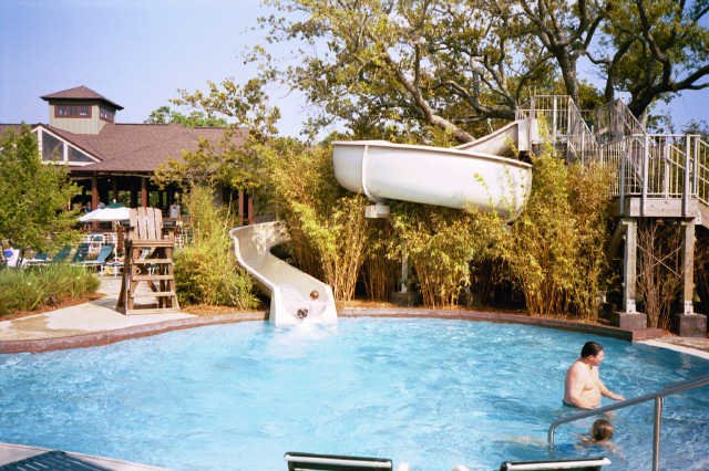 The Marriott resort pool near Mobile Bay AL