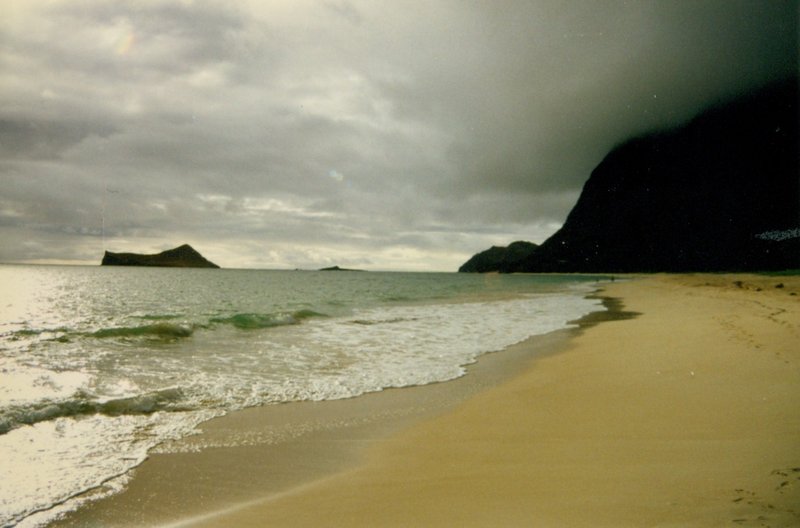 Storm approaching Kailua Beach