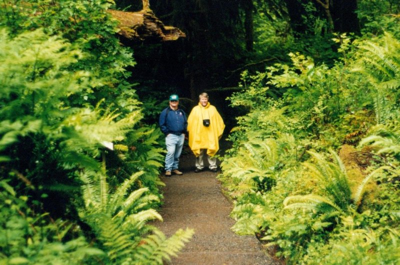 Buz and Bob in the Hoh Rainforest on the Olympic Peninsula