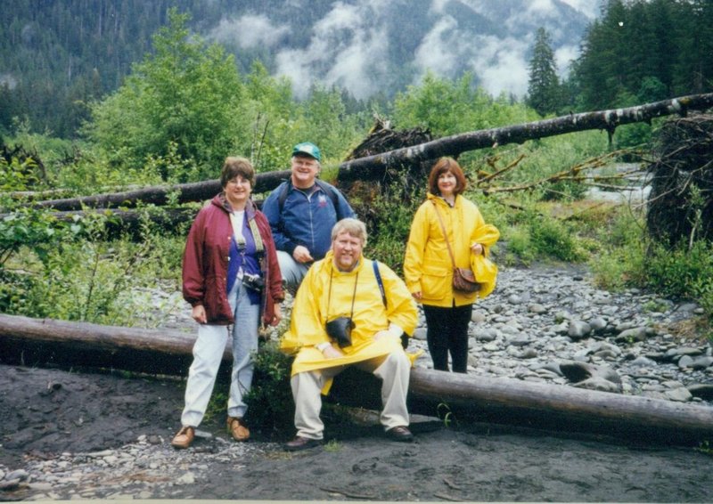 Kathy, Buz, Bob, and Linda in the Hoh Rainforest