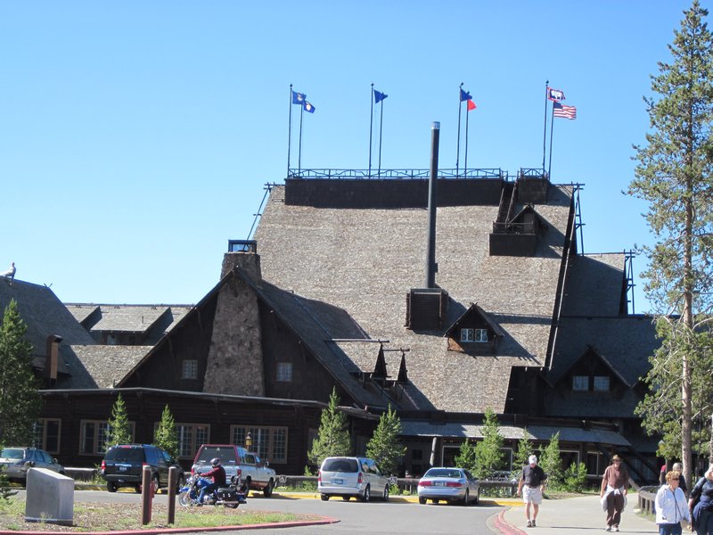Historic Old Faithful Inn at Yellowstone