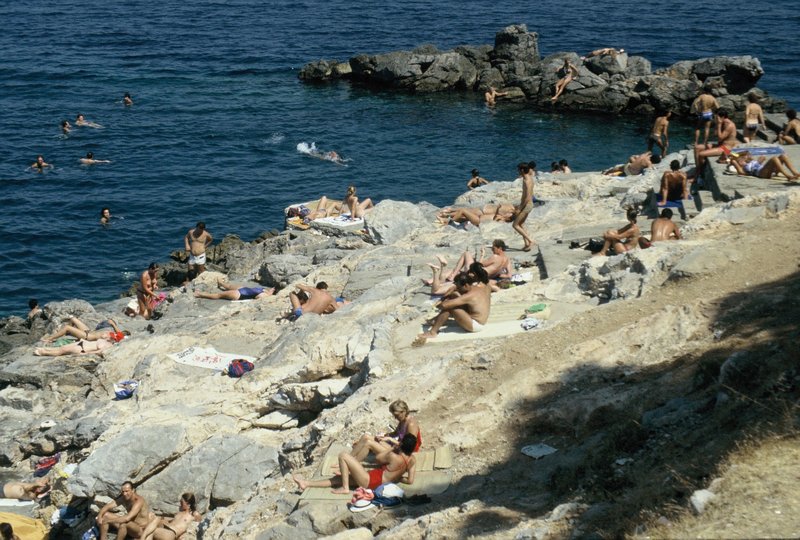 Sunbathing on the Saronic Islands