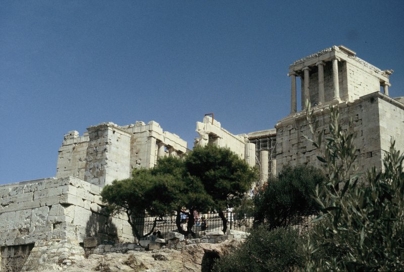 View from the base of the Acropolis