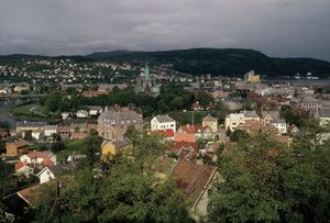 View of Trondheim from the Fortress hill