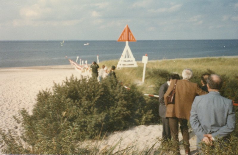 The inner German border as it ends in the Baltic Sea