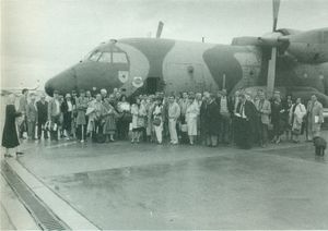 Committees arrival at Koln-Wahn Air Base 