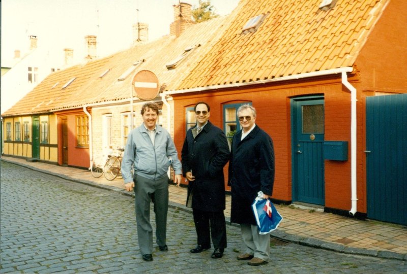 Bob, George and Hank in the village near Skagan