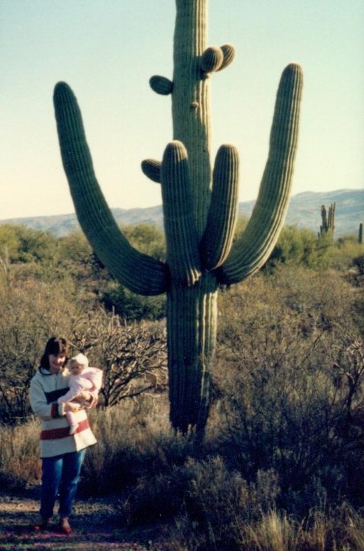 Linda and Tamara at Saguaro NP