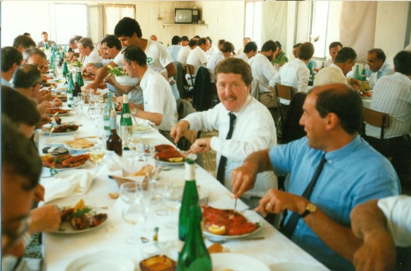 Committee having lunch at Cascais