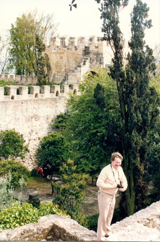 Bob at the castle in Lisbon