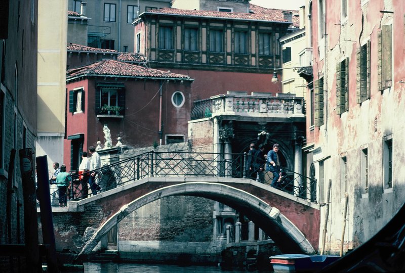 Bridge over a canal in Venice