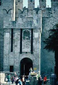 Scagliari Castle Gate, entrance to Sirmione 