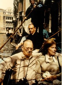 Dad, Mom and Tamara on the gondola ride in Venice