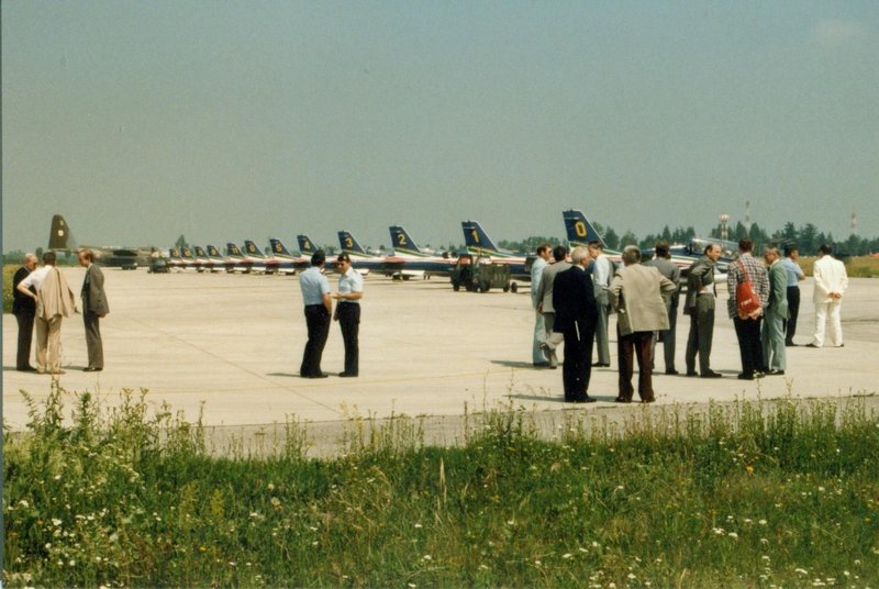 Committee visiting airfield facilities at Ghedi Air Base