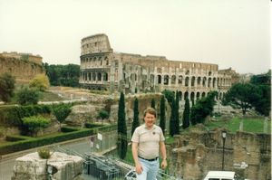 Bob in front of the Coliseum
