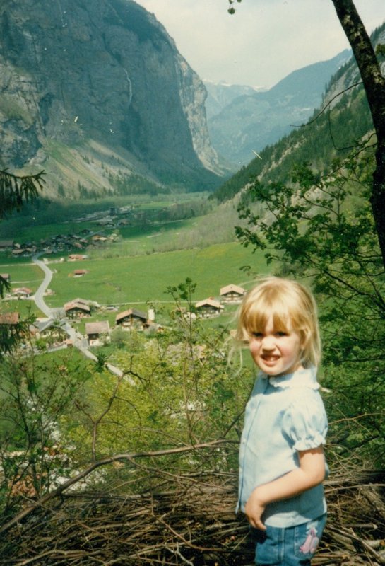 Tamara on our hike in Lauterbrunnen Valley