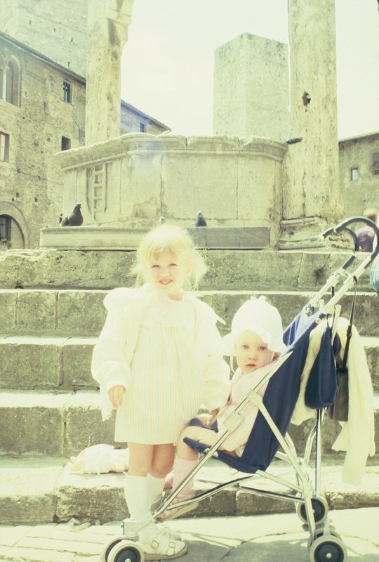 Tamara and Rosanna at San Gimignano