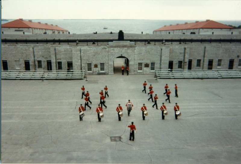 Band playing at Fort Henry in Kingston, Ontario