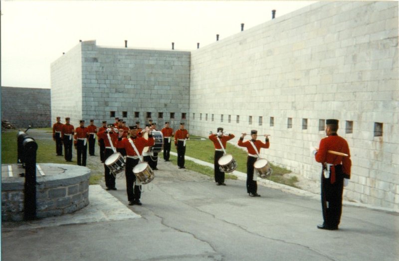 Band playing at Fort Henry, Kingston