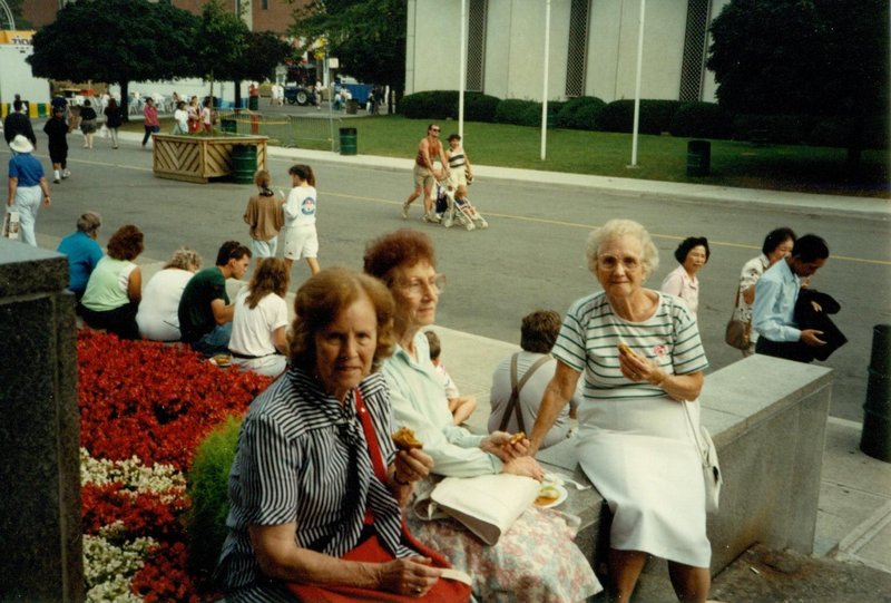 Mom, Aunt Marg and Aunt Beulah at the Canadian National Exposition in Toronto
