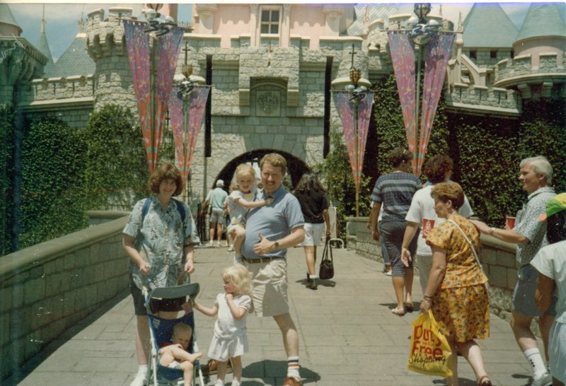 The family at Disneyland Castle