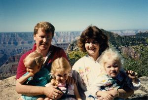 Bob and Linda with Will, Tamara and Rosanna at the Grand Canyon