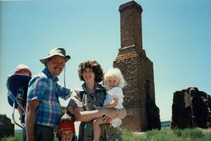 Will, Bob, tamara, Linda and Rosanna at old Fort Union on the Santa Fe Trail in New Mexico