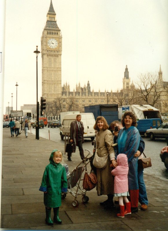 In front of Big Ben and the Houses of Parliament