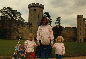 Will, Tamara, Linda and Rosanna at Warwick Castle
