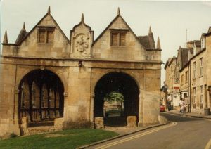 Sheep market in Chipping Campden, Cotswolds