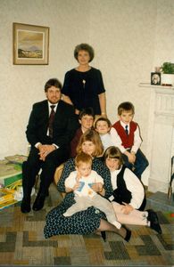 Linda's Mom, brother Marlan, and sister Shirley and her four children after Trevor's funeral