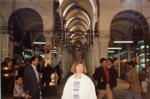Linda in the Istanbul Bazaar